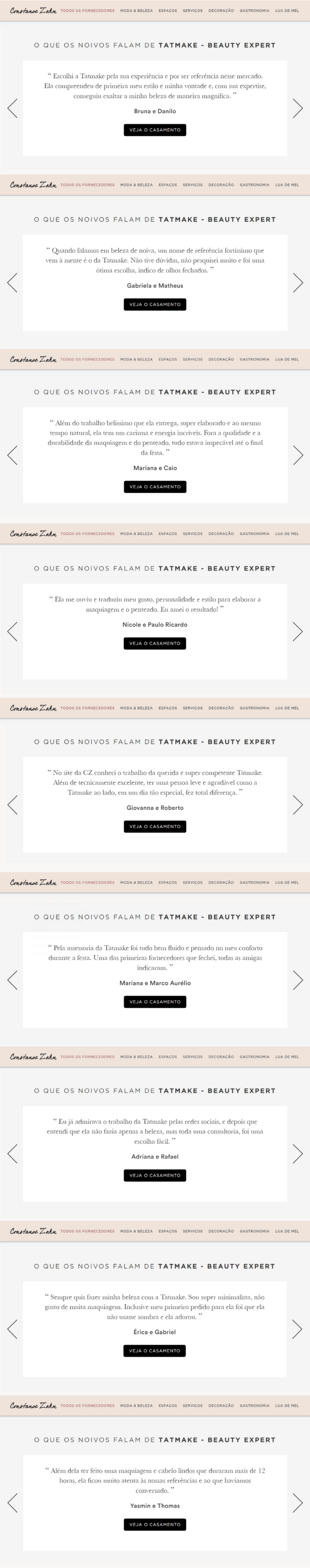 Depoimentos Tatmake na Constacne Zahn